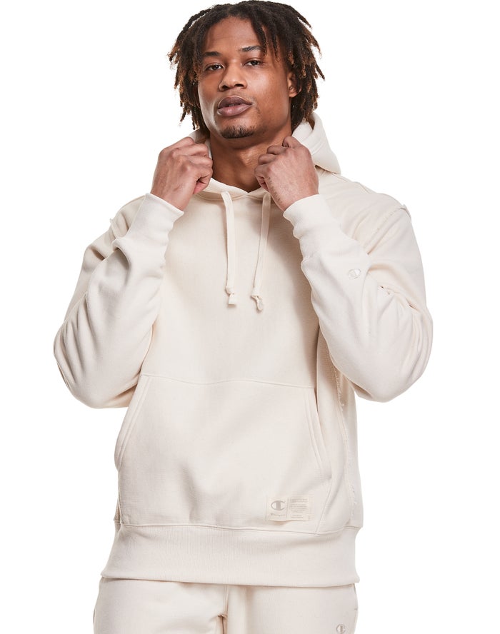 Sudadera Con Capucha Champion Hombre - Natural State Reverse Weave ( Creme ) 2356790-WS